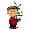 thumbnail image 5 of Northlight Peanuts Charlie Brown with Iconic Tree Double Sided Christmas Window Cling Decoration, 5 of 6