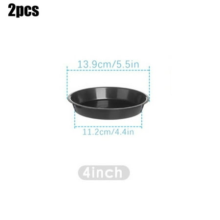 2Pcs Pp Round Succulent Plant Flower Pot Saucer Planter Trays Supplies Decor