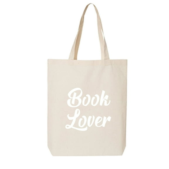 Book Lover Cotton Canvas Tote Bag