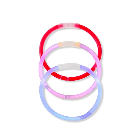 Glow Bracelets, Red/White/Blue, 70 Count, Patriotic by Way To Celebrate