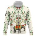 thumbnail image 1 of Sudadera con cremallera para hombre y mujer, sudadera clásica con estampado 3D de cabeza de flor, estilo hip hop, informal, para niños, 2024, 1 of 6