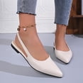thumbnail image 4 of Xfvqtps Chaussures Plates à Enfiler pour Femmes Bout Pointu Slingback Décontractées Confortables Intérieur Extérieur Chaussures de Marche, 4 of 9