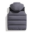 thumbnail image 5 of Detachable Hood Vest Pocket Outdoor Jacket Warm Winter Coats Windproof Lightweight Insulated Bodywarmer, 5 of 6