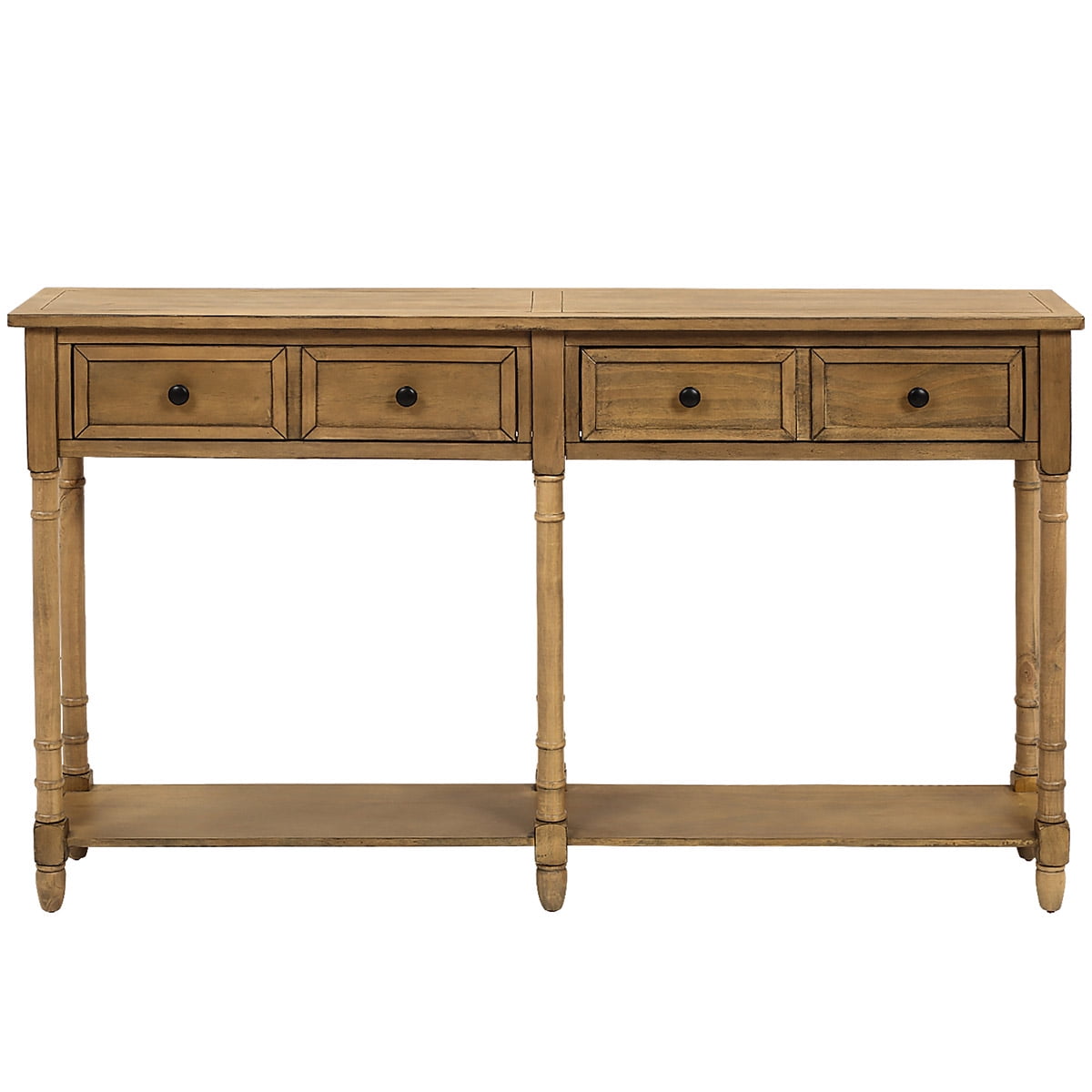 KAWELL Console Table Sofa Table Easy Assembly with Two ...