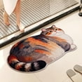 thumbnail image 4 of FastXmas Cute Cat Rug, Bath Mat, Cat Bathroom Decor for Home, Cute Small Bath Mat Indoor Gifts 16×24 Inch, Non Slip Strong Absorbent Soft Washable Animal Bathroom Rug for Door, Shower Room, 4 of 6