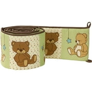 Little Bedding by NoJo Dreamland Teddy Crib Bumper, Unisex