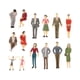 thumbnail image 1 of Vogacara Amplia aplicación, escala 1/30 HO, personas pintadas, tren, figuras a escala de pasajeros, maravillosas Juguetes Trajes de figuras de 14 piezas, 1 of 1