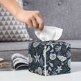 thumbnail image 4 of Kdxio Sea Shells 1 Print Tissue Box Cover,Square Decorative PU Leather Facial Paper Case Organizer Holder Dispenser for Bathroom,Night Stands,Desk,Car 5.2''X5.2''X5.2'', 4 of 6