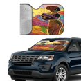 thumbnail image 2 of Yiaed Beautiful African Woman Print Car Windshield Sunshade Front Auto Car Front Window Sun Shade Foldable Sun Visor Shield Cover Auto Accessories for Sedan SUV Truck-Medium, 2 of 5