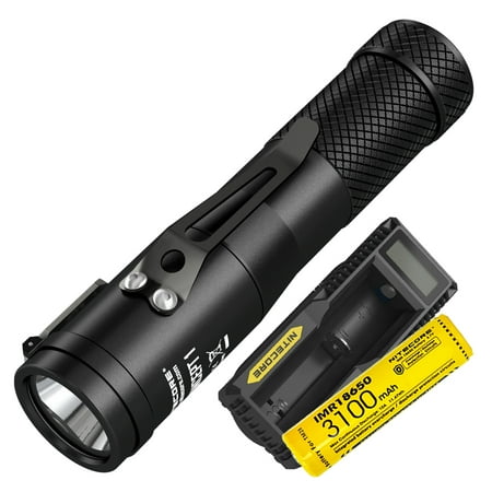 Nitecore Concept 1 1800 Lumen Everyday Carry Flashlight w/ IMR 18650 Battery and UM10 (Best Everyday Carry Flashlight)