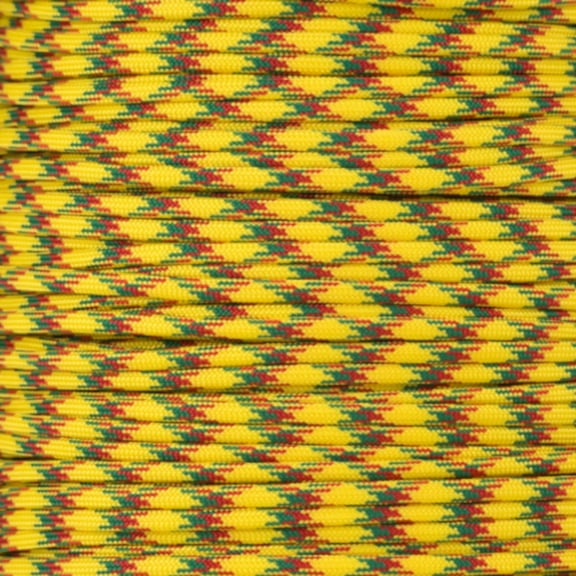 Paracord Planet 10', 25', 50', 100' Hanks & 250', 1000' Spools of Parachute 550 Cord Type III 7 Strand Paracord in Over 45 Warm Color Dominant Color Patterns