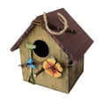 thumbnail image 3 of Casas de para Pájaros para Jardín Colgante Exterior Patio Casas Decorativas para Pájaros para Pájaros Pintada Al Amarillo shamjiam casas de aves, 3 of 6