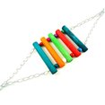 thumbnail image 2 of Flmtop Bright Color Parrot Parakeet Bird Pet Swing Stand Hamster Chew Bite Hanging Toy, 2 of 6