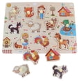 thumbnail image 2 of Juguete De Aprendizaje Educativo 2x Para Peg Puzzles Para , , Animales De Tráfico Sunnimix Rompecabezas de madera con clavijas, 2 of 8
