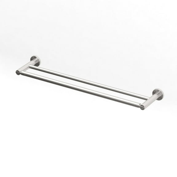 Gatco 4694 Channel 24" Double Towel Bar, Satin Nickel