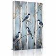 thumbnail image 2 of Canvas Wall Art Bird Canvas Art Print Birch Tree Pictures Wall Decor for Living Room Bedroom Artwork Decorations Stretched Framed Ready to Hang 8"x10", 2 of 9