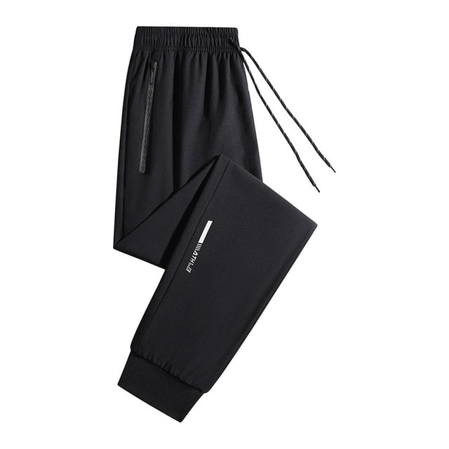 asjyhkr Mens Sweatpants Elastic Waist Drawstring Lightweight Jogger Workout Running Athletic Pants with Pockets