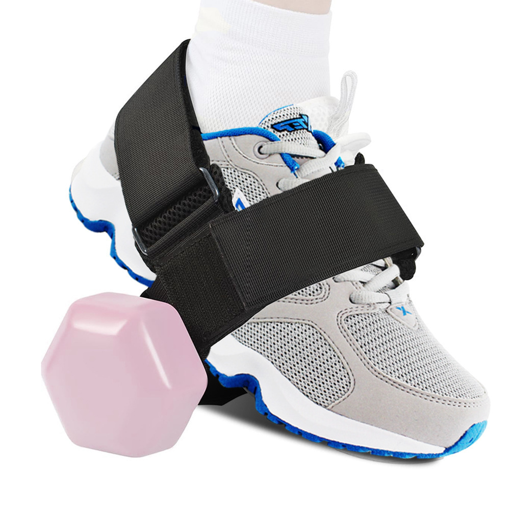 2Pcs Dumbbell Foot Attachment for Leg Workout at Home, Ankle Straps for Weights, Tibialis Trainer, Hip Flexors Exercise Tool for Women and Men