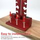 thumbnail image 5 of Plantilla para Pasadores Ajustables Tira Taladro Eléctrico Herramienta Varilla Redonda Fresado () Rojo, 5 of 8