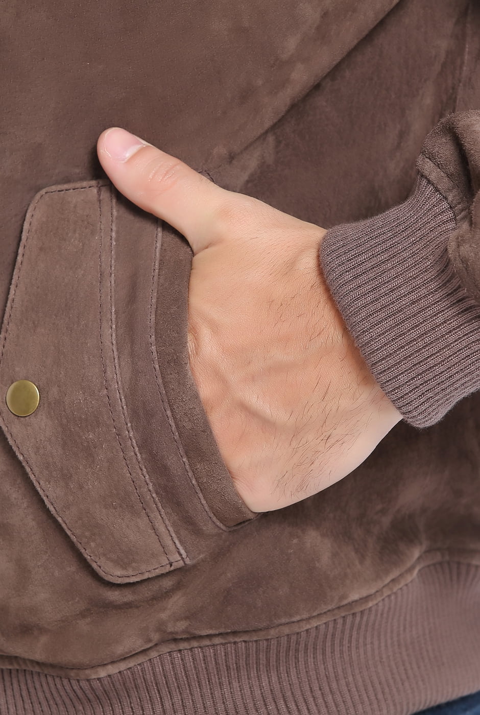 Men Urban Leather Bomber Jacket (Regular and Big & Tall)