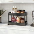 thumbnail image 2 of Storage Bud Under Sink Organizer and storage, 2-Pack Bathroom Cabinet Organizer, Under Sink Storage for Kitchen Bathroom Cabinet, Under Cabinet Organizer, Black, 2 of 8
