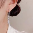 thumbnail image 2 of KKLDOGS CZ Teardrop Pearl Dangle Drop Earrings for Women, 2 of 9