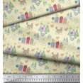thumbnail image 3 of Soimoi Rayon Fabric House,Tree & Dog Clip Art Printed Fabric 1 Yard 42 Inch Wide, 3 of 3