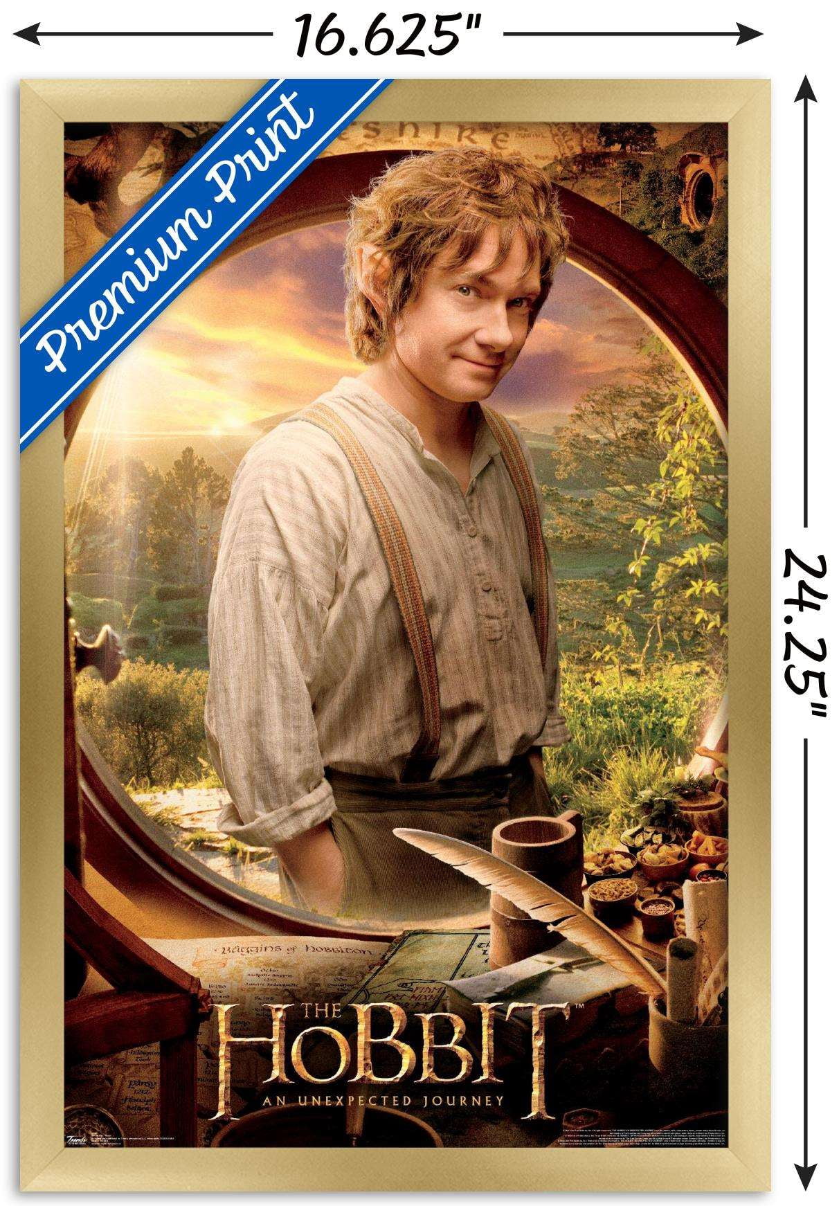 The Hobbit: An Unexpected Journey - Teaser Wall Poster, 14.725" x 22.375", Framed