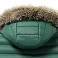 thumbnail image 4 of Ceisia Men Thick Fleece Lined Warm Winter Puffer Coat With Hood Casual Outerwear Green XL Gift, 4 of 4