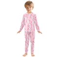 thumbnail image 3 of White Axolotl Pattern Cotton Pajamas 2 Piece Set Sleepwear Soft and Comfortable Homewear Nightwear, 3 of 7
