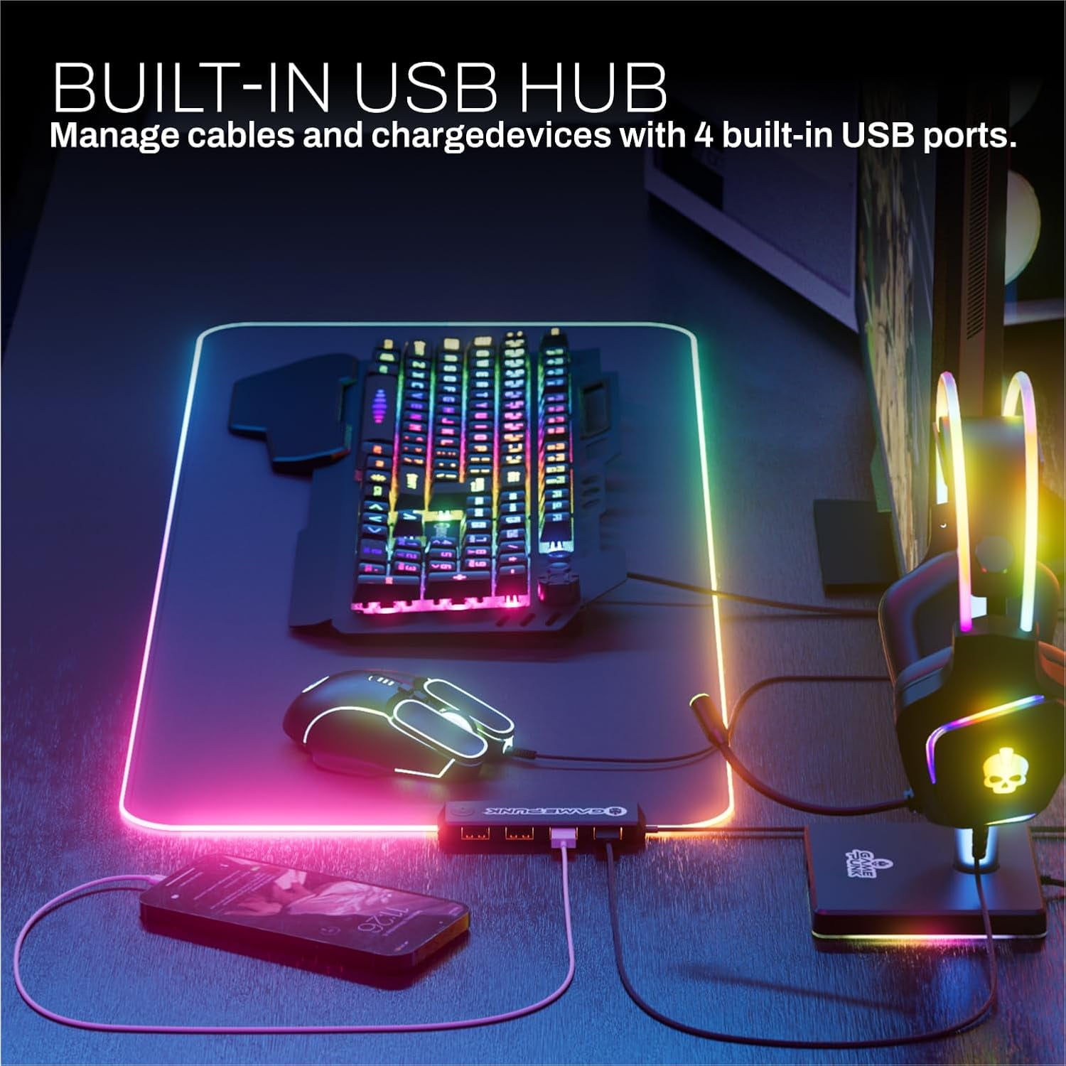 Game Punk Codebreakers PC Gaming Bundle – Includes Keyboard