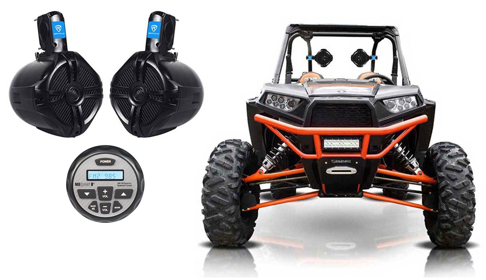 polaris rzr tower speakers