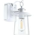 thumbnail image 6 of Revtronic Outdoor Porch Light w/ GFCI Outlet, Matte White Wall Mount Lantern for House Patio Garage, 6 of 7