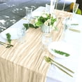 thumbnail image 4 of Yhmxh Cheesecloth Table Runner 35"x118", Boho Table Runner Decor Soft Gauze Rustic Wrinkle Wedding Table Decor for 10ft Table Birthday Party, Baby Shower, Bridal Shower, Home & Event Decor, 4 of 6