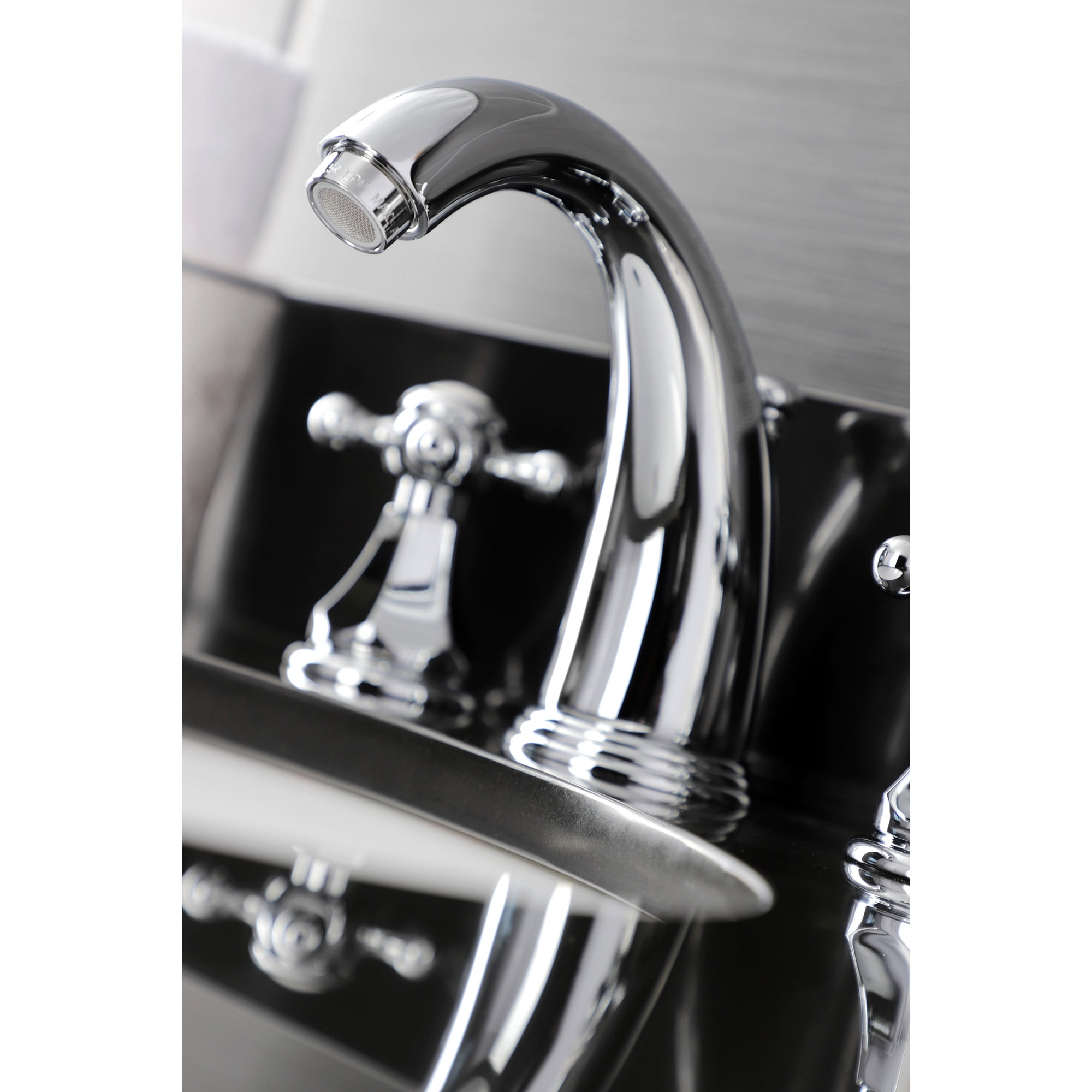 Kingston Brass KB4981BX Metropolitan Widespread Bathroom Faucet with Pop-Up Drain, Polished Chrome