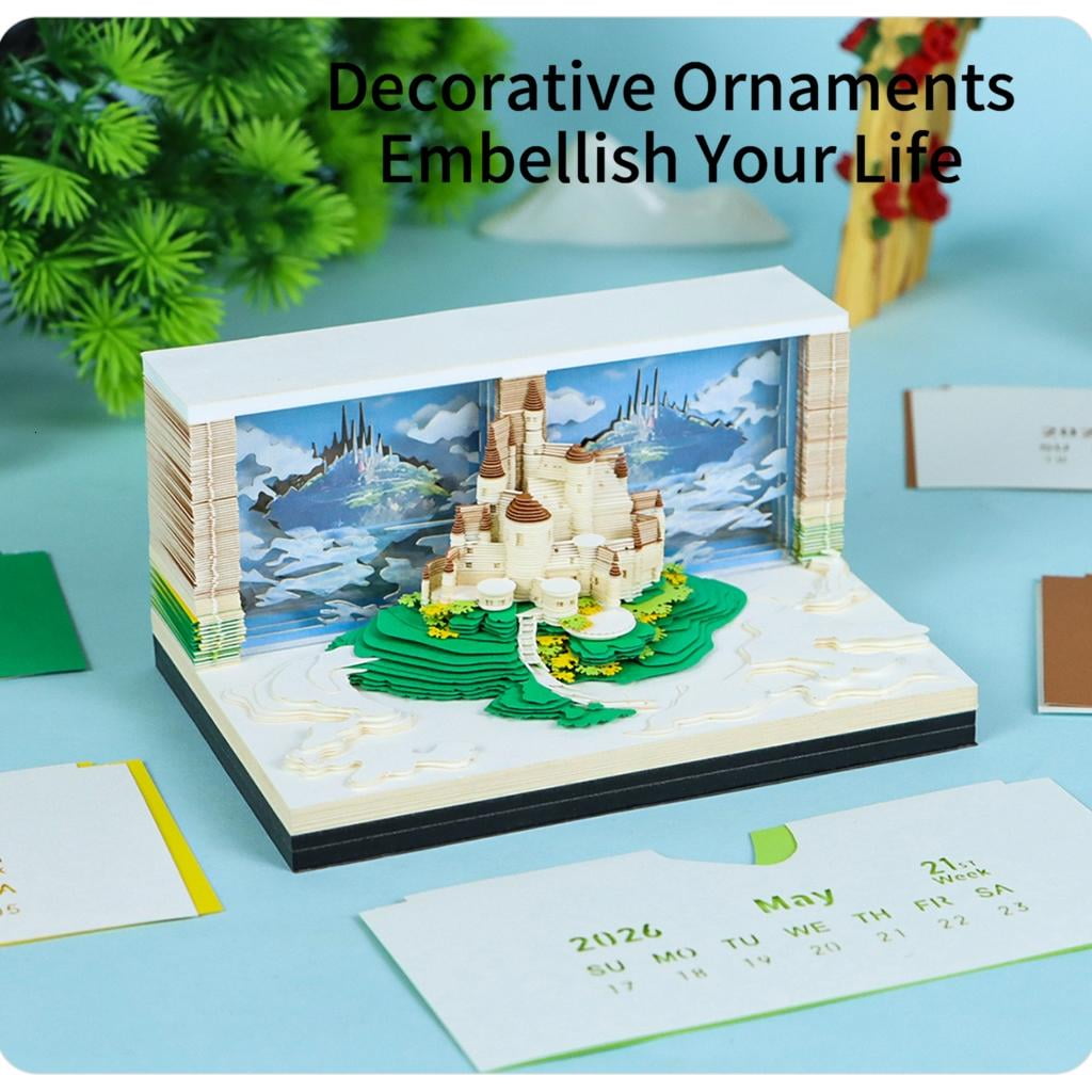 Giaone Decorative Heaven City Weekly Schedule Planner Ecological Special Paper Nite Use