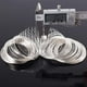 thumbnail image 4 of Alambre de plata con memoria de 500 bucles para abalorios, pulseras y brazaletes, ideal para la creación de bisutería DIY (calibre 23, 0,6 mm)., 4 of 9