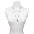 thumbnail image 3 of Delight Jewelry Silvertone Small Crescent Moon Santa Silvertone Dream Big Pendant Necklace, 25", 3 of 4