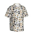 thumbnail image 2 of Balery Cute Cats Print Men's Hawaiian Shirts Short Sleeve Beach Shirt Relaxed Fit Vacation Button Down Shirts-X-Large, 2 of 9