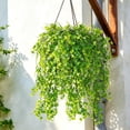 thumbnail image 6 of RECUTMS Artificial Plant Faux Plant Ivy Greenery Fake Hanging Plants Faux Greenery Plant Fake Ivy Leaf UV Resistant for Garden Yard Porch Wall Decoration (Green), 6 of 10