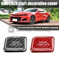 thumbnail image 3 of BINB ROAD Engine Start Stop Push Button Cover Trim Compatible with Chevrolet Camaro 16-19 ,Carbon Fiber Black, 3 of 8