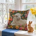 thumbnail image 4 of Under 5 Dollars! YZEGDCH Easter Throw Pillow Covers 18"x18" Spring Farmhouse Pillow Covers for Sofa Home Decoration Easter Gift, 4 of 7