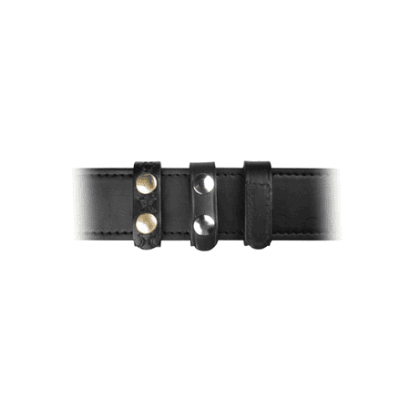 Leather Belt Keeper, 3/4 With and Without Hidden Cuff Key Without Hidden Cuff Key Black Basket Weave