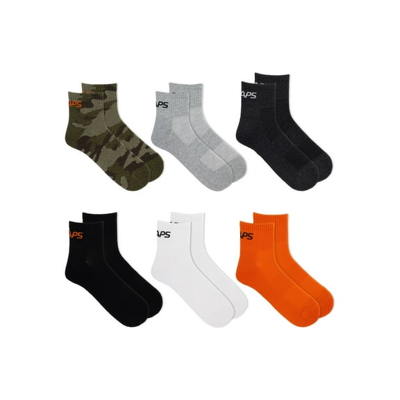 Chaps Sport Men's Camouflage Ankle Socks 6-Pair Pack