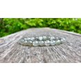 thumbnail image 2 of Natural Gray Green Rutile 8mm Round Shape Smooth Cut Beads Stretchable Bracelet for Men & Women., 2 of 3