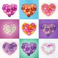 thumbnail image 2 of Frank, Assaf 26x26 White Modern Wood Framed Museum Art Print Titled - Heart made of flowers, 2 of 4