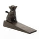 thumbnail image 3 of Topes de puerta de gato de hierro fundido de alta resistencia, cuña de tope de puerta de metal con estatua decorativa de animal lindo con alfombrilla antideslizante, 3 of 5