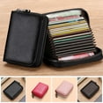 thumbnail image 3 of Misterolina Slim Card Case Zipper Card Holder Wallet Credit Large Capacity Card Holder, 3 of 7