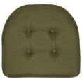 thumbnail image 4 of U-Shaped Memory Foam Chair Pads 4 Pack Army Green, 4 of 7