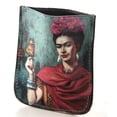 thumbnail image 1 of Monedero para Mujer 100% de Piel Genuina - Práctico con entrada a presión - Increíble diseño de motivos mexicanos. IDEAL COMO REGALO. - MUJER Y MARIPOSA MXM NA, 1 of 9